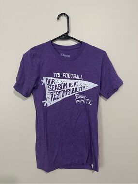 TCU Football Purple Graphic Tee by